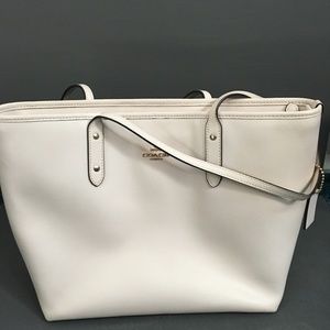 Coach Ivory Bucket Tote
